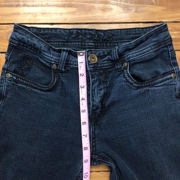 𝅺CARRELI miss Carreli low rise boot cut stretch jeans size 28 - Picture 9 of 11